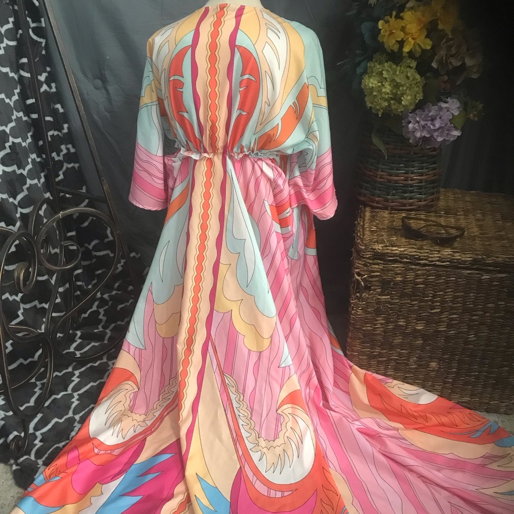 Bohemian Multicolor Printed Maxi Dress